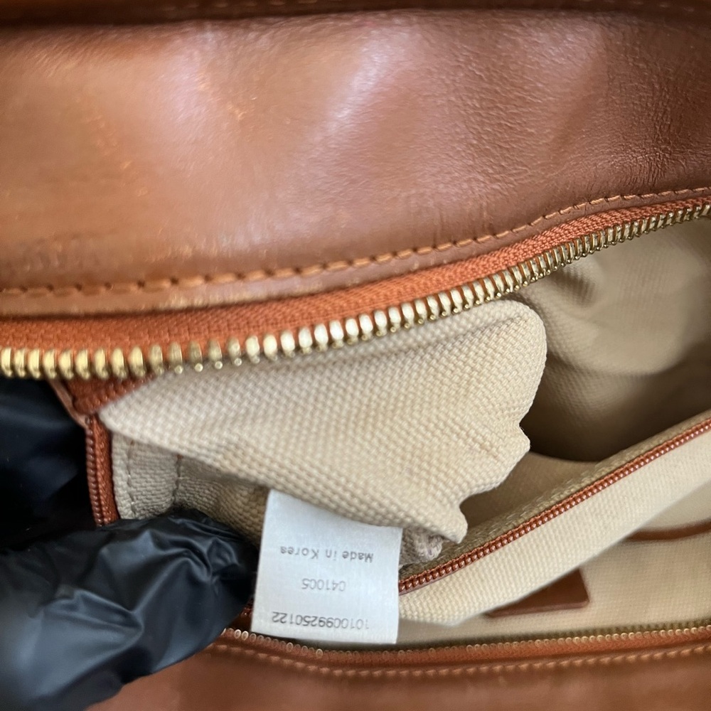 MCM Brown Logo Tote Bag - Picture 4 of 12